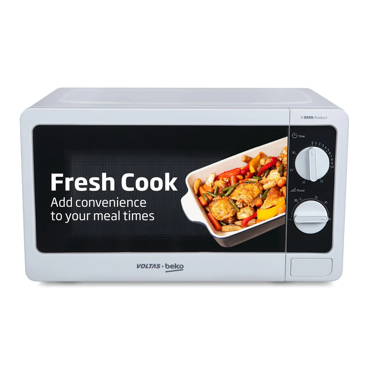 20 L Smart Solo Microwave Oven (MS20MPW10, White | With Anti bacterial Inner Cavity and Large Turntable) , Voltas Beko, A Tata Product