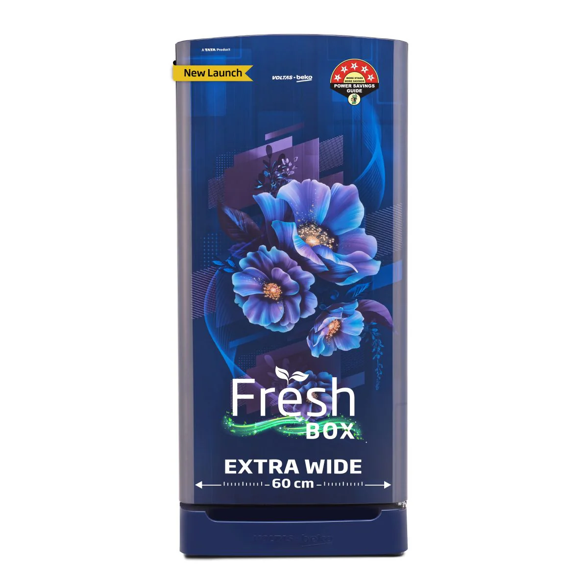 208 L 5 Star Direct Cool Single Door Refrigerator (RDC240A/W0BBRTM0B00GO, Bonita Blue, With Fresh Box Technology, Quick Frezze, Chiller Zone and Base Drawer) , Voltas Beko, A Tata Product