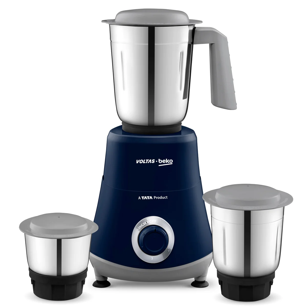 500 W Mixer Grinder (G5003HP-DB, Blue, With GrindX blades Technology) Voltas Beko, A Tata Product