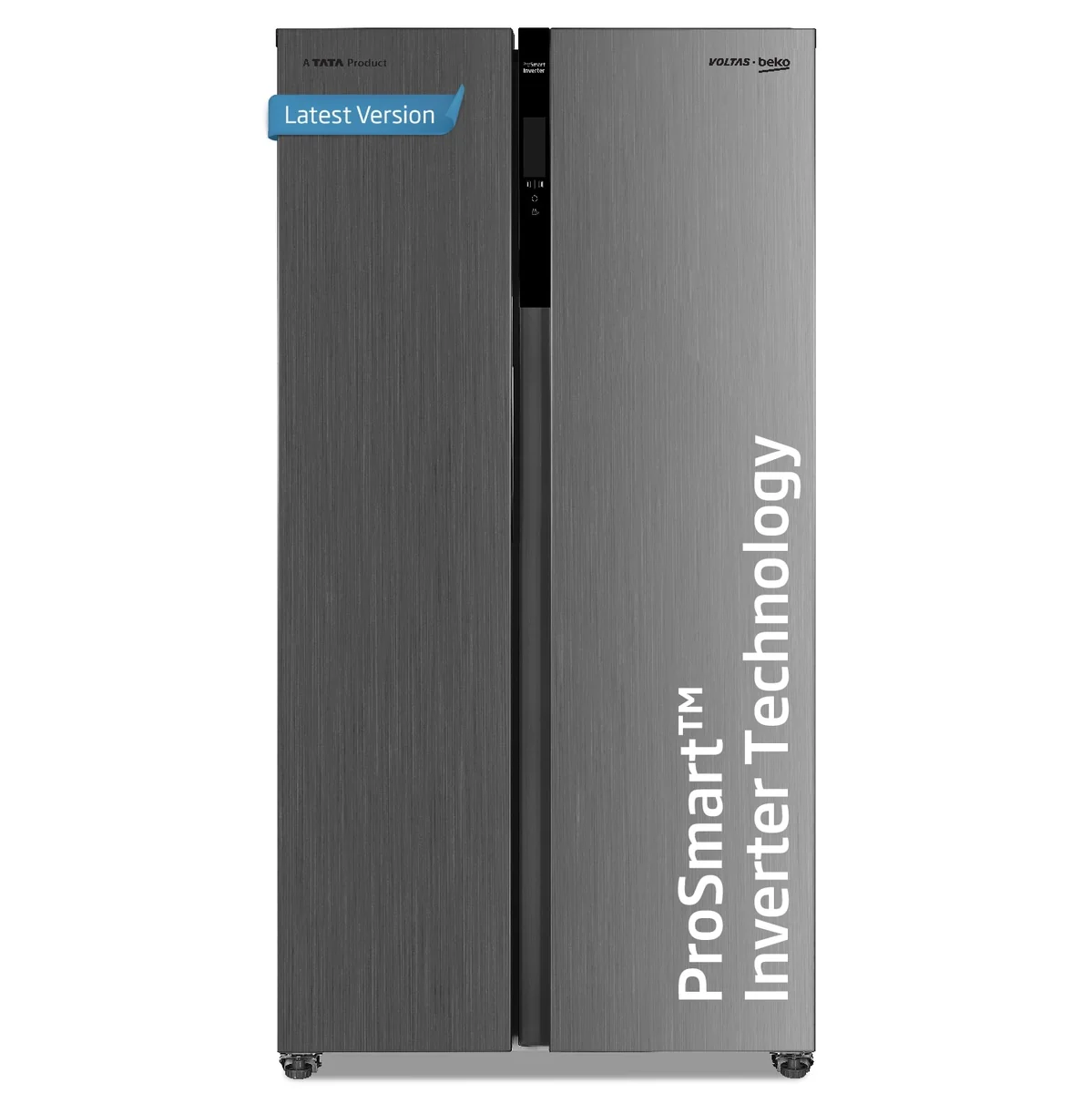 563 L Frost Free Side by Side Refrigerator with ProSmart Inverter Compressor (RSB585/FPV300RXID, Inox steel, Active Fresh Blue Light) , Voltas Beko, A Tata Product