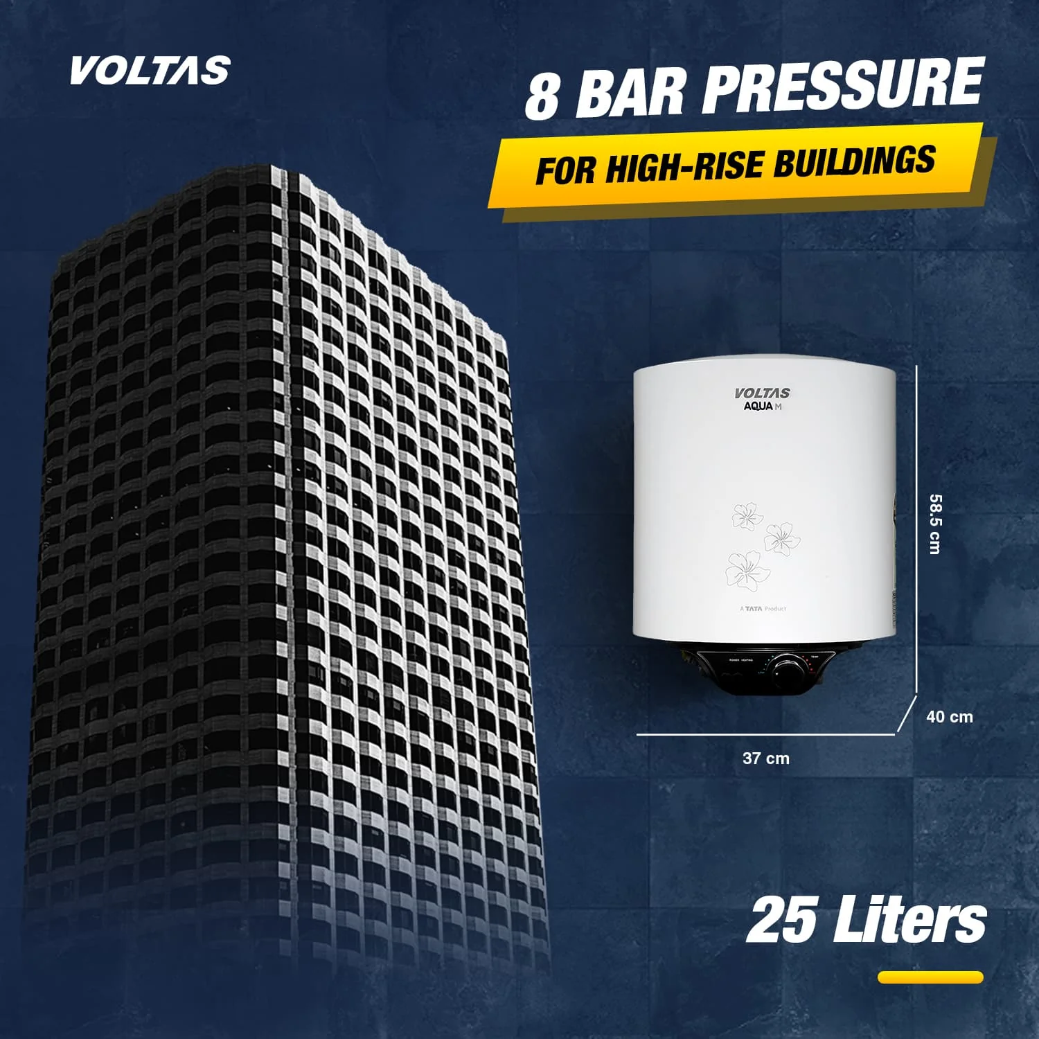 Voltas Aqua M Water Heater - 25 L (2000 W) - Image 4