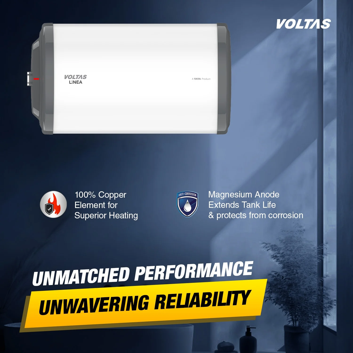 Voltas Linea 3 Star Water Heater - 25L (2000W) - Image 5