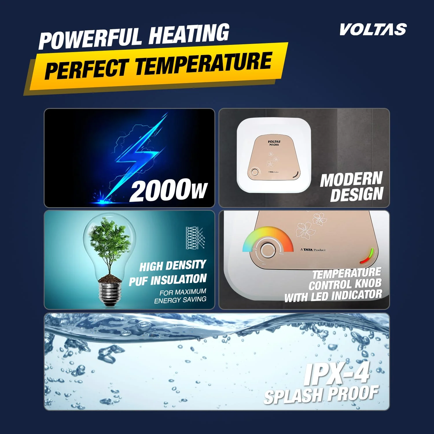 Voltas Magna Water Heater - 10 L (2000 W) - Image 9