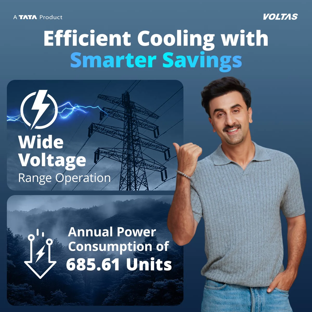 Voltas Split Air Conditioner, 1.5 Ton, 5 Star - 183INV Vectra Emerald - Image 11