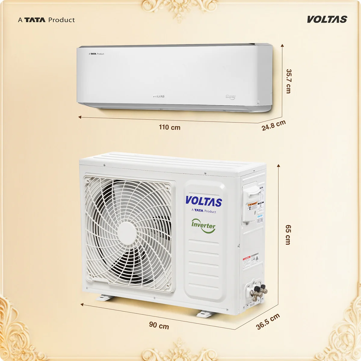 Voltas Split Air Conditioner, 1.5 Ton, 5 Star - 185INV Venus Luxe - Image 4