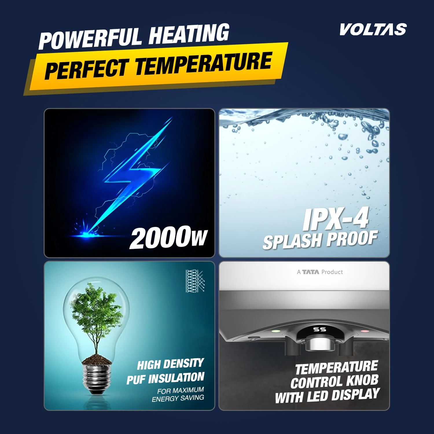Voltas Ultimo PRO 5 Star Water Heater - 25L (2000 W) - Image 3